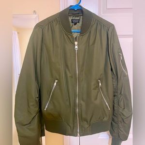 TopShop MA1 olive green bomber jacket